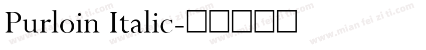 Purloin Italic字体转换